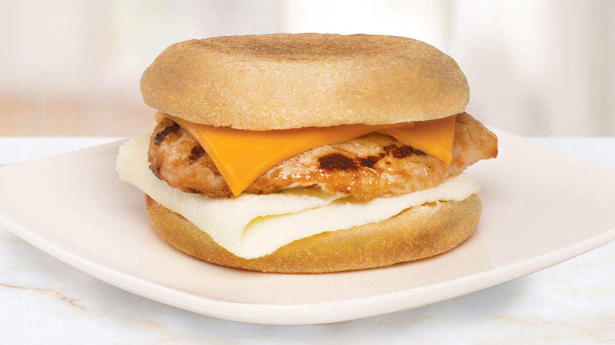 Egg White & Chicken Breakfast Sandwich